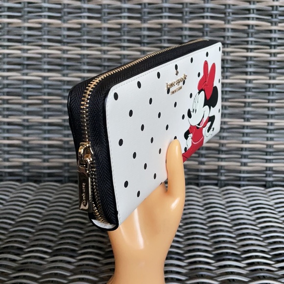 disney x kate spade new york other minnie mouse large continental wallet - Picture 9 of 16